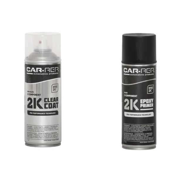 Car-Rep Clear Coat and Primer Aerosols