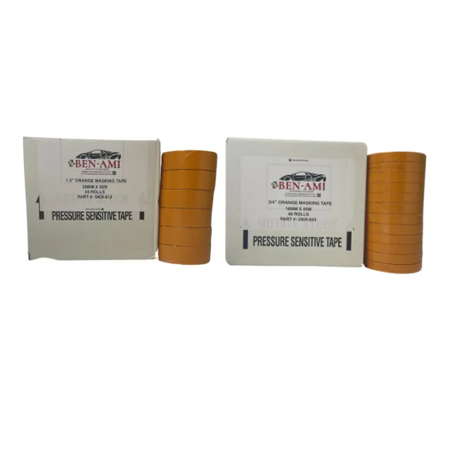 Ben-Ami Orange Economy Masking Tape (Sold Per Roll)